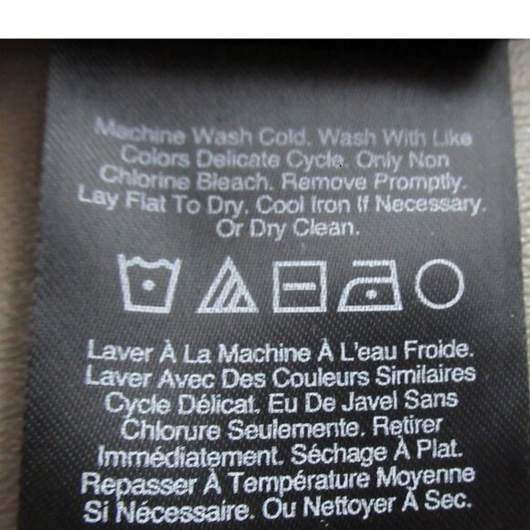 Donna Karan DKNY Women's Polyester Button-Front Tie-Waist Dress, Cream, Large - Picture 8 of 8